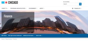 City of Chicago Finance Department website