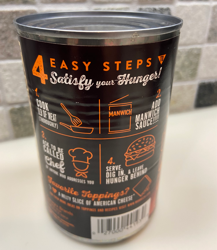 Conagra's Manwich sauce uses smart packaging to insert funny directions right onto the product label.