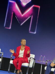 Walgreens Chief Customer Officer Tracey Brown speaks at Medallia Experience 2024