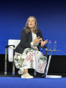 Ginny Couvillon speaks at Medallia Experience 2024