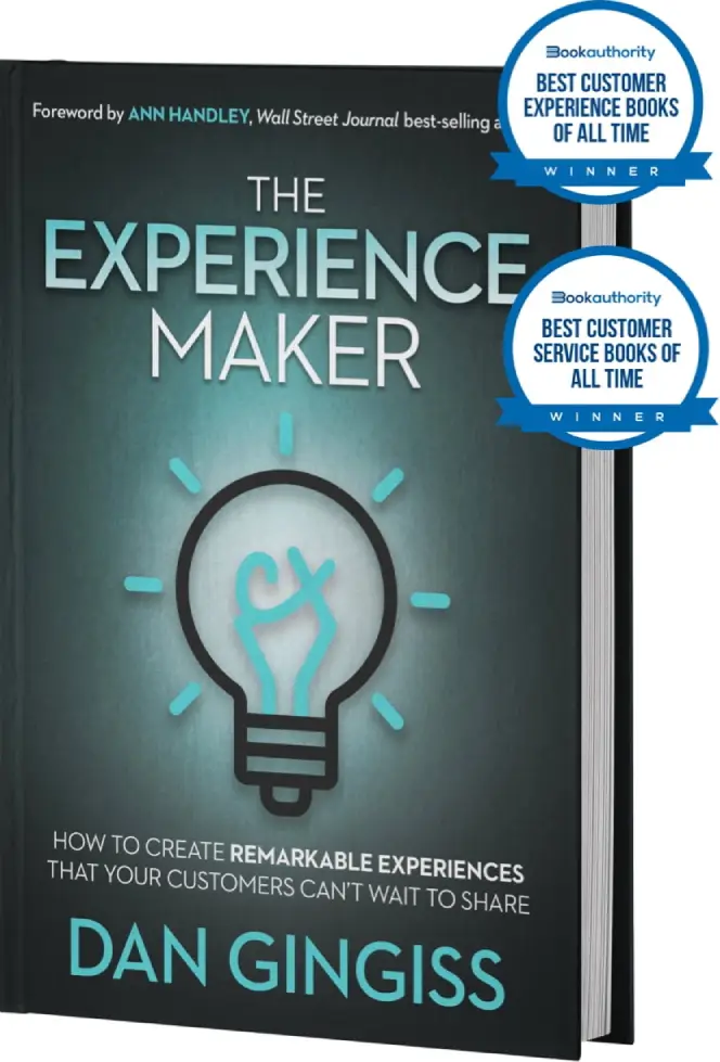 The Experience Maker book cover. The book was written by Dan Gingiss.